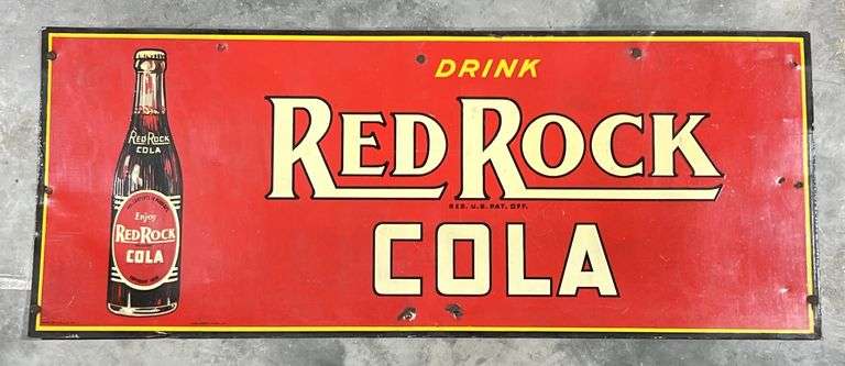 1939 Red Rock Cola Metal Sign image
