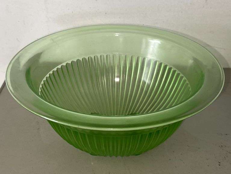 Green Depression Mixing Bowl