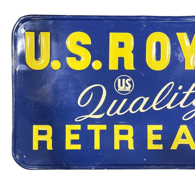 U.S. Royal Quality Retreads Metal Sign
