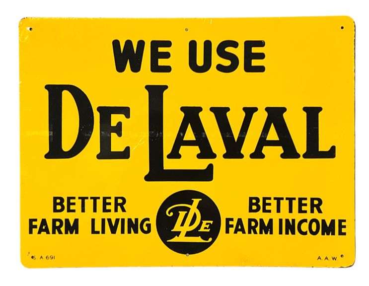 DeLaval Milkers Metal Sign image