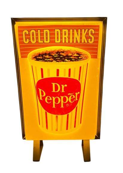 Dr. Pepper Lighted Counter Sign Display