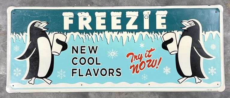 Freezie Soda Metal Sign image