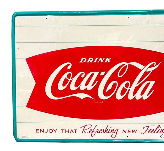 Coca-Cola "Enjoy That Refreshing New Feeling" Metal Sign