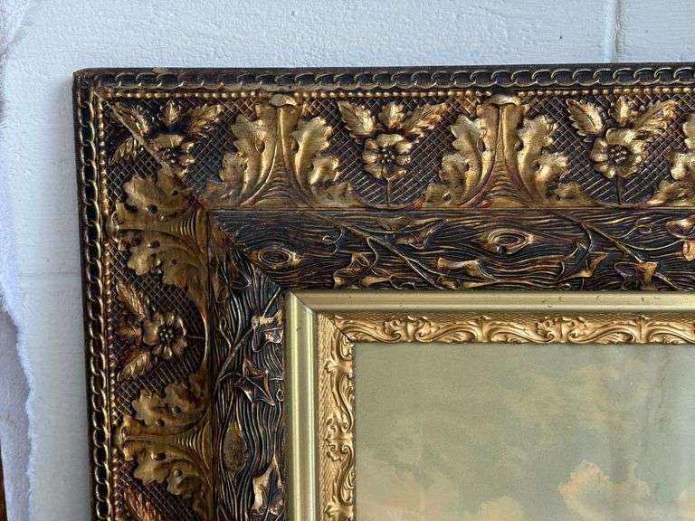 Massive Guiled Oak Leaf Framed Print