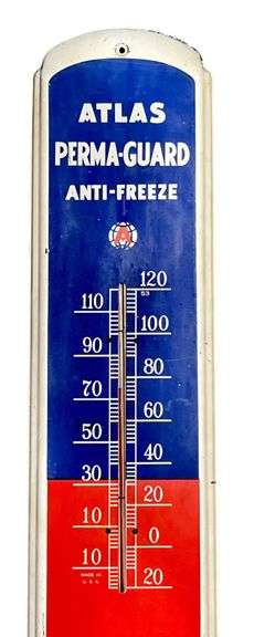 Atlas Perma-Guard Anti-Freeze Metal Thermometer