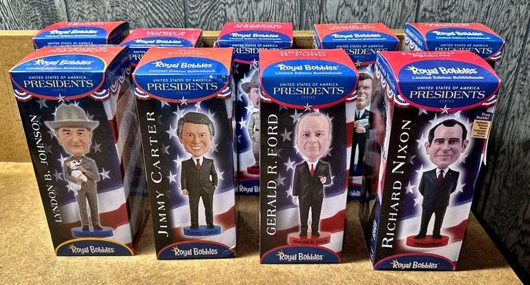Royal Bobbles Limited Edition Presidential Bobble Heads