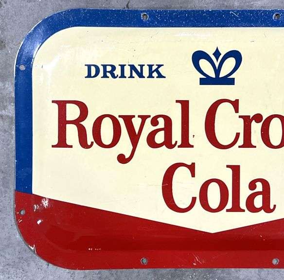 Royal Crown Cola Metal Bubble Sign