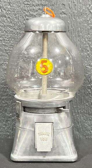 Early 5-Cent Coin Operated Gum/Nut Machine image