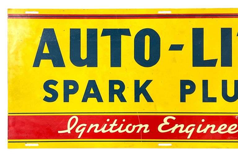Auto-Lite Spark Plugs Metal Sign