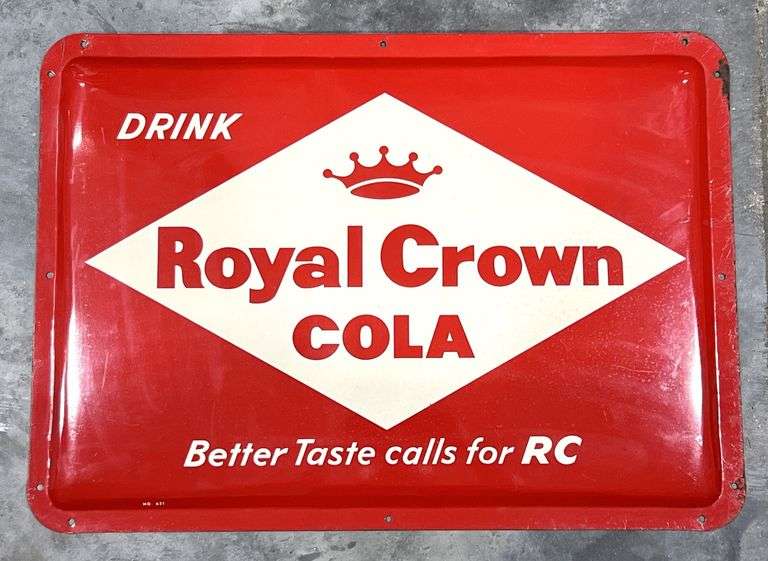 Royal Crown Cola Metal Bubble Sign image