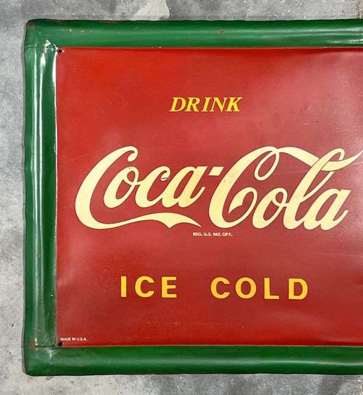 Coca-Cola "Ice Cold" Metal Sign