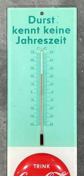 Coca-Cola "Trink Coca-Cola" German Thermometer