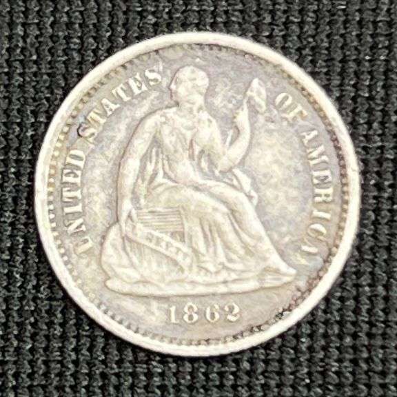 1862 Seated Liberty Half Dime