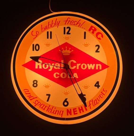 Royal Crown Cola Dualite Lighted Clock
