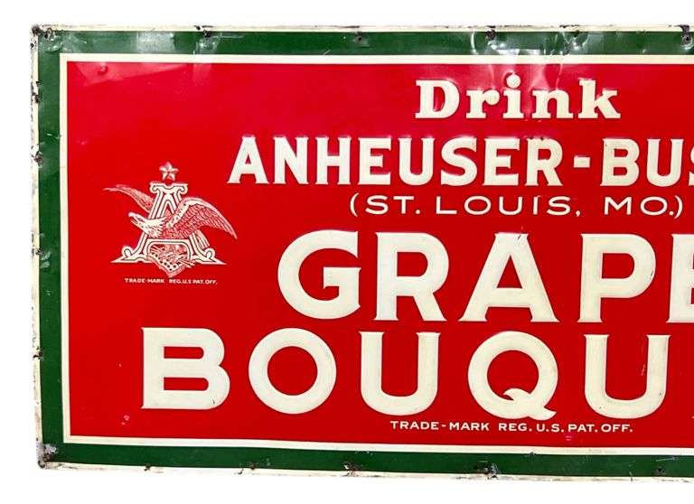 Drink Anheuser-Busch Grape Bouquet Metal Sign