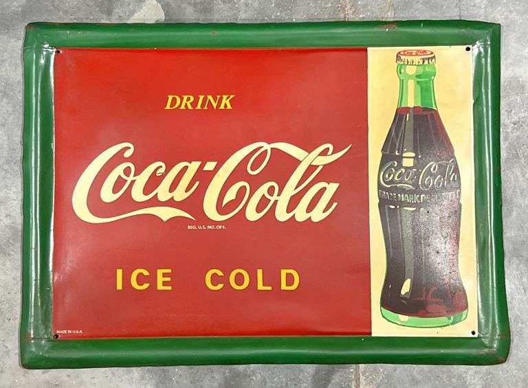Coca-Cola "Ice Cold" Metal Sign image