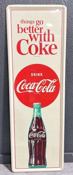 Coca-Cola "Things Go Better with Coke" Metal Sign image