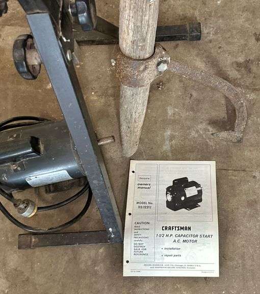 Cant Hook, Roller Stand & Motor
