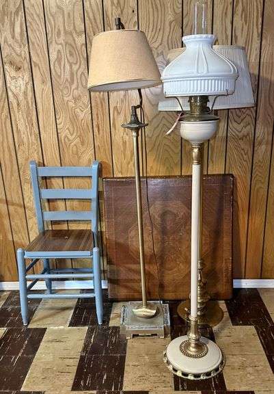 Vintage Floor Lamps & Household Items