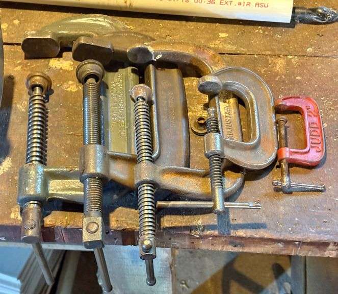 6" Bench Grinder & C-Clamps