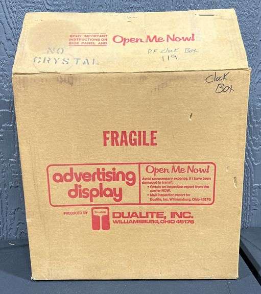 Prairie Farms Milk Dualite Lighted Square Clock