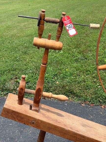 Early Primitive Spinning Wheel