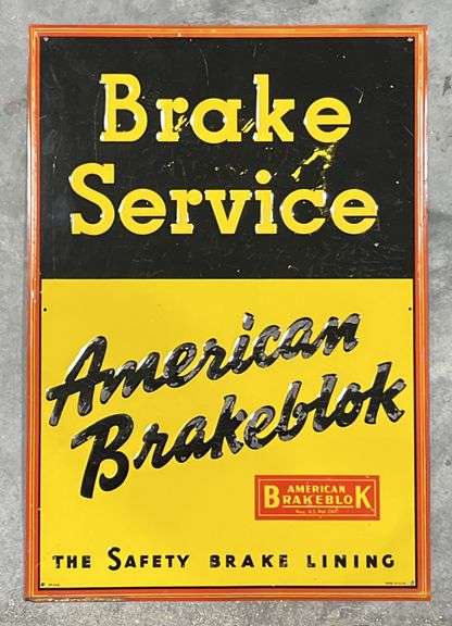 American Brakeblok Break Service Metal Sign image