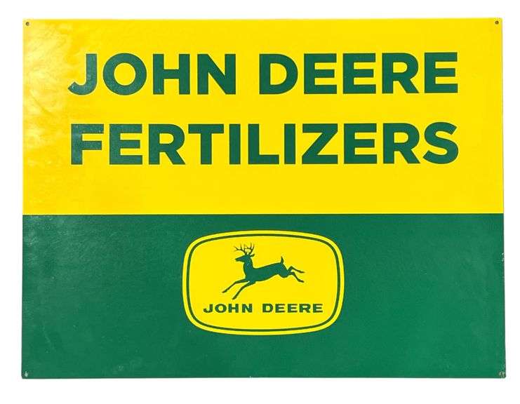 John Deere Fertilizers Metal Sign image