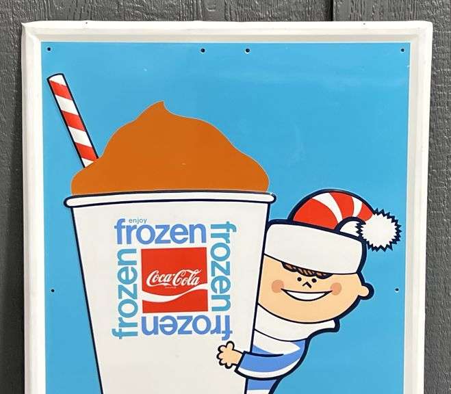 1969 Coca-Cola "Frozen" Metal Sign