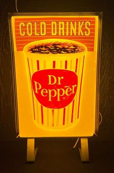 Dr. Pepper Lighted Counter Sign Display