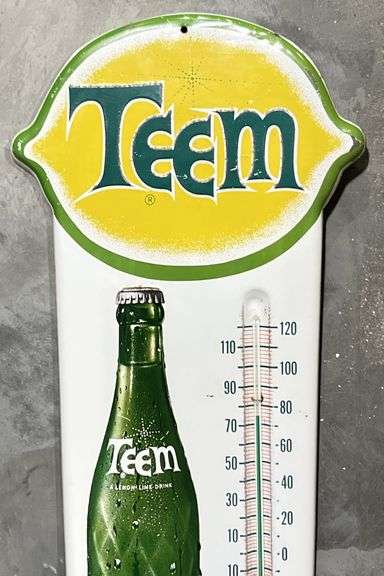 Teem Lemon & Lime Soda Metal Thermometer
