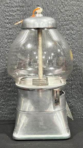 Early 5-Cent Coin Operated Gum/Nut Machine