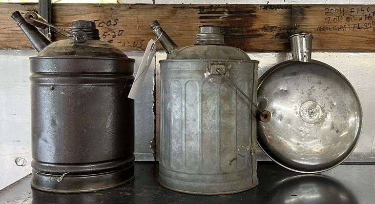 Vintage Canteen & Kerosene Cans