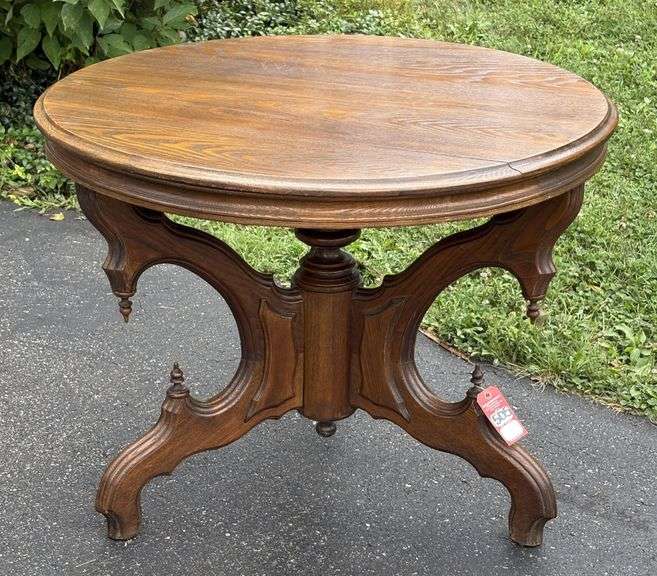 Early Decorative Oak Occasional Table