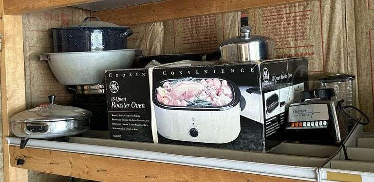 GE 18Qt Roaster Oven, Graniteware, & Cookware image