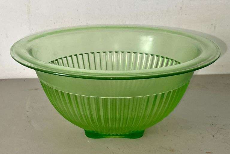 Green Depression Mixing Bowl