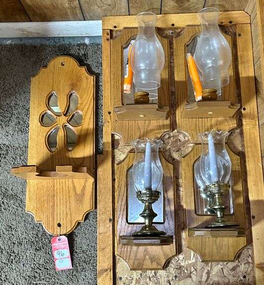 Solid Oak Wall Mounted Lamps