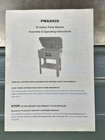 Black Bull 20 Gal Parts Washer