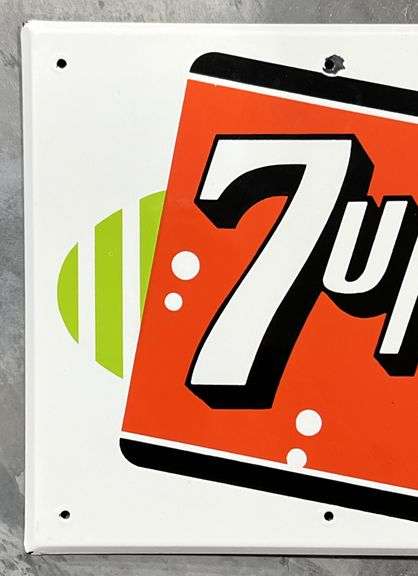 7Up Porcelain Soda Sign