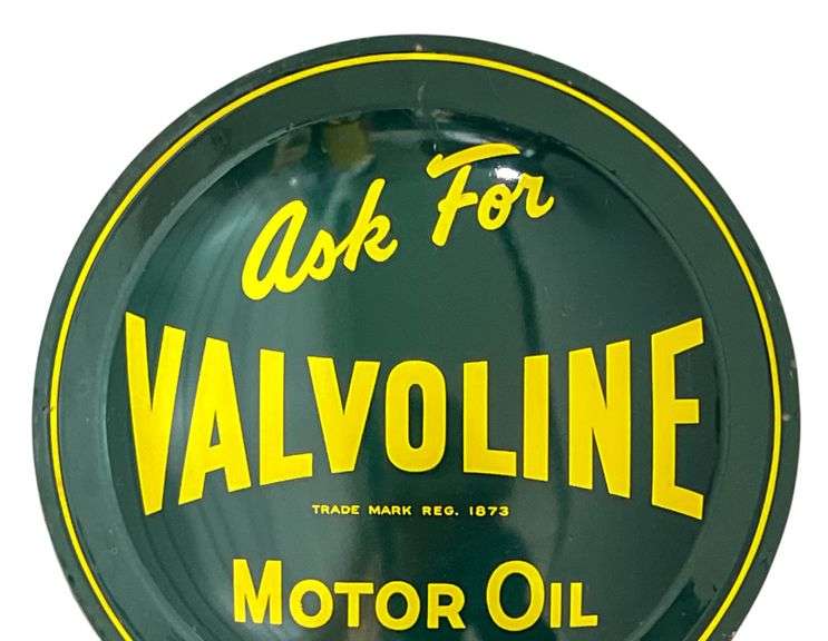 Ask For Valvoline Motor Oil Metal Button Sign
