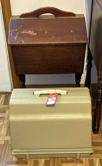 Sears Kenmore 5196 Sewing Machine & Wooden Cabinet image