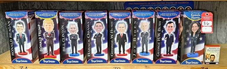 Royal Bobbles Limited Edition Presidential Bobble Heads