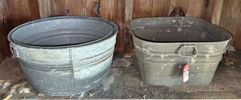 Galvanized Wash Tubs