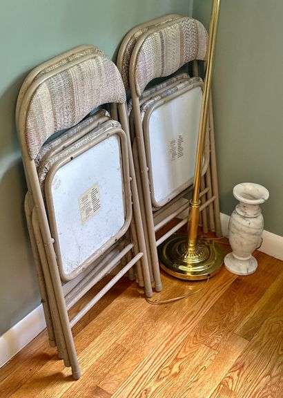 Folding Chairs, Office Chair & Lamp