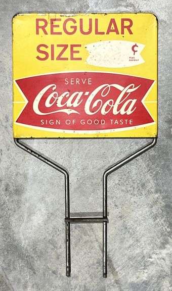 Coca-Cola Metal Rack Sign image
