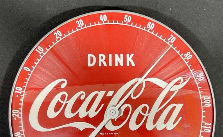 Coca-Cola "Sign of Good Taste" Round Thermometer