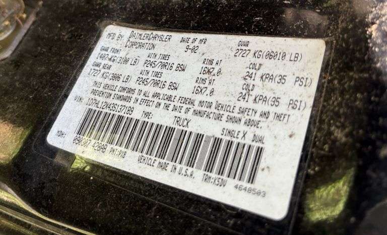 2003 Dodge Dakota SXT Truck
