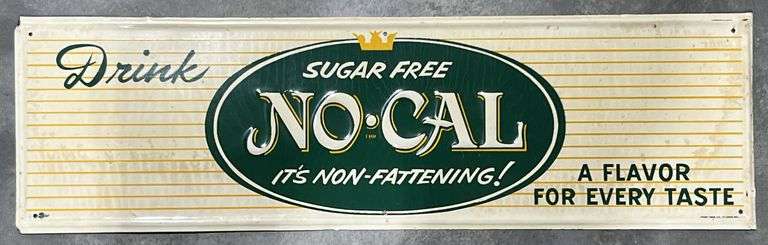 No-Cal Sugar Free Soda Metal Sign image