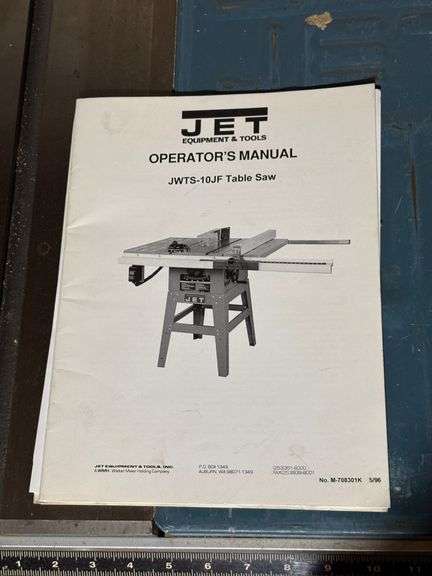 Jet 10" Contractor Saw with Mobile Base