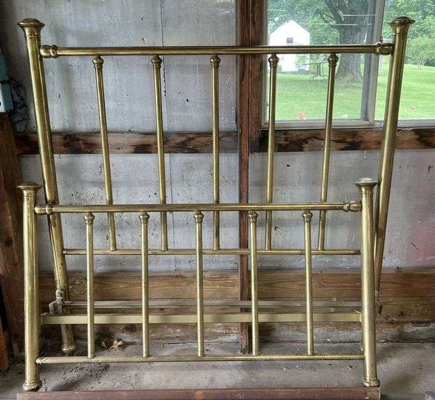 Vintage Full-Size Brass Bed